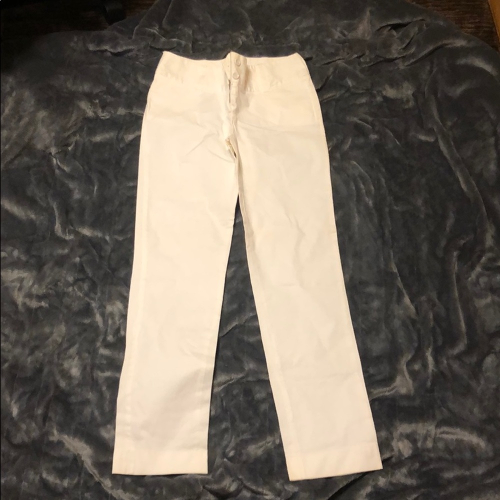 Dolce & Gabbana high-waisted white pants